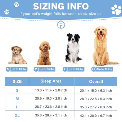 Dog Bed for Large Medium Small Dogs Orthopedic Dog Sofa Bed Non Slip Pet Couch with Removable Washable Cover Supportive Egg Crate Foam S to XL, Gray and Purple